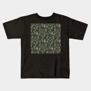 Victorian Floral Pattern Kids T-Shirt